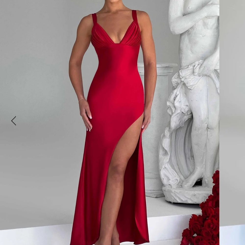 BabyBoo Hayley Red Maxi Dress